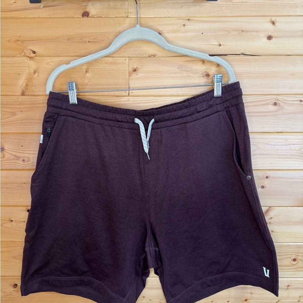 Vuori Mens Ponto Brown Casual Shorts